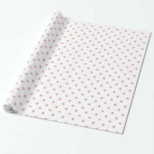 Papel De Regalo Puntos rosados y blancos Girly