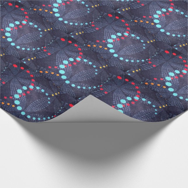 Papel De Regalo Puntos y Swirls (Esquina)
