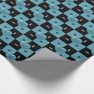Papel De Regalo Puppy Lover Checks PAPER DE RAPIDEZ DE 100 GIFT