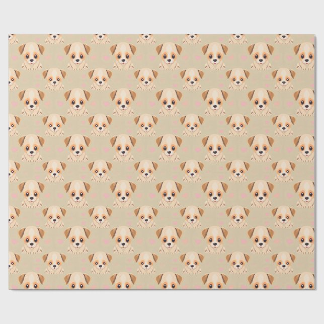 Papel De Regalo Puppy Wrapping Paper (Superficie plana)