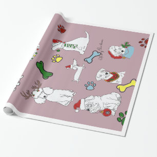 PAPEL DE REGALO PUPPY XMAS WRAPPING PAPER 