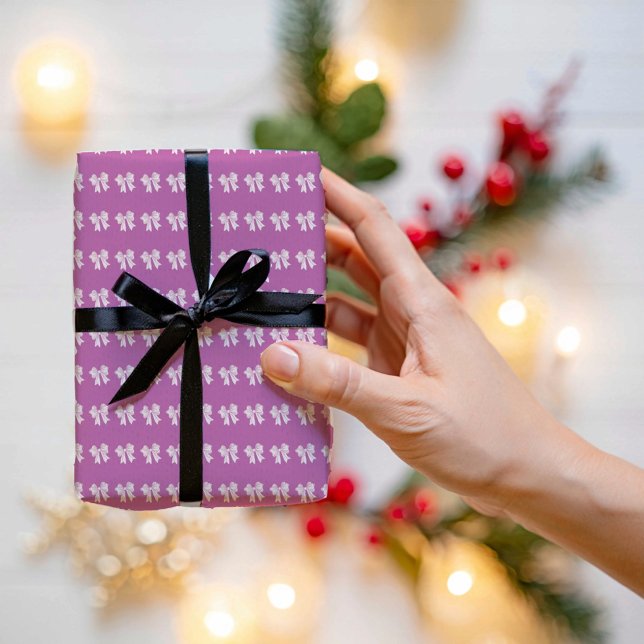 Papel De Regalo Purple Bow Wrapping Paper  (Subido por el creador)