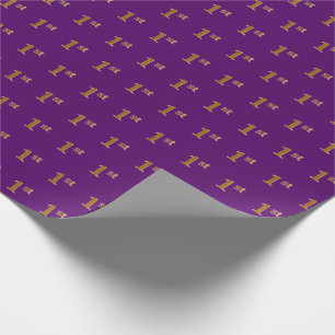 Papel De Regalo Purple, Faux Gold 1st (First Event)