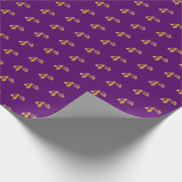 Papel De Regalo Purple, Faux Gold 4th (Cuarto evento)