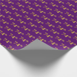 Papel De Regalo Purple, Faux Gold 74º (Setenta Y Cuarto) Evento