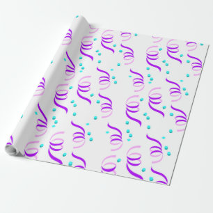 PAPEL DE REGALO PURPLE FIESTA RIBBONS