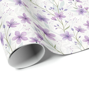 Papel De Regalo Purple Lilac
