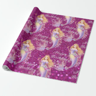 Papel De Regalo Purple mermaid 