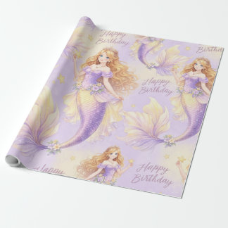 Papel De Regalo Purple mermaid 