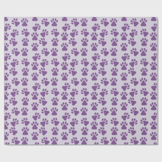 Papel De Regalo Purple Pawprints