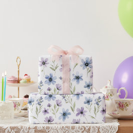 Papel De Regalo Purple Wildflower Meadow