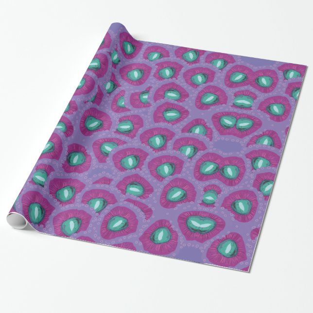 Papel De Regalo Púrpura (Desenrollado)