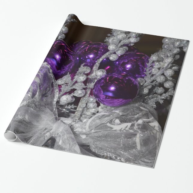 Papel De Regalo Púrpura (Desenrollado)