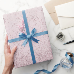 Papel De Regalo Púrpura Claro Brillo Falso 