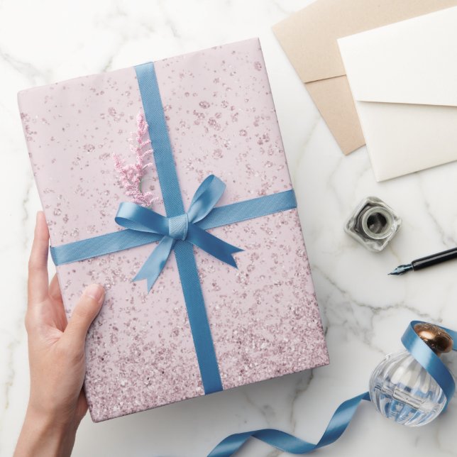 Papel De Regalo Púrpura Claro Brillo Falso  (Regalar)
