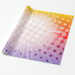 Papel De Regalo Púrpura del arte pop del superhéroe