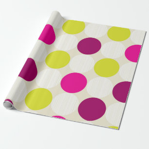 Papel De Regalo Púrpuras y Amarillos