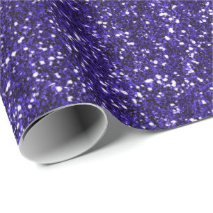 Papel De Regalo Purpurina de la Marina Azul Índigo Cobalto elegant