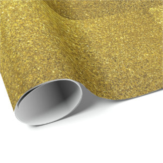 Papel De Regalo Purpurina de manchas de oro