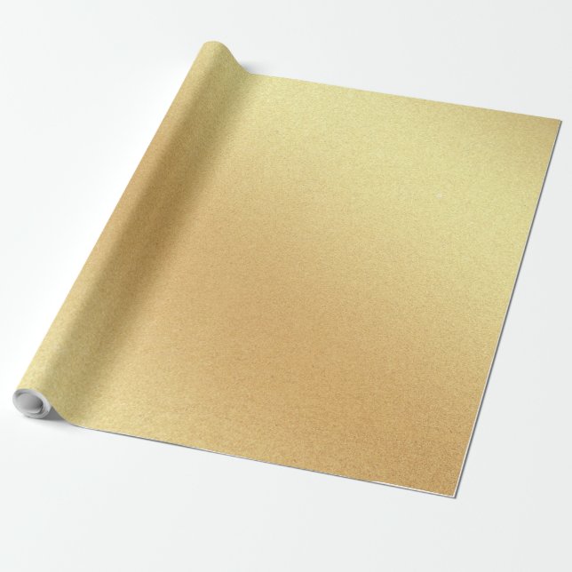 Papel De Regalo Purpurina de moda Faux Gold Elegant Regalo Glossy  (Desenrollado)