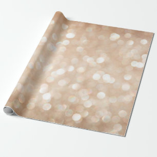 Papel De Regalo Purpurina de oro borrosa fondo, navidades