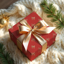 Papel De Regalo Purpurina de oro Navidades brillantes y elegantes 