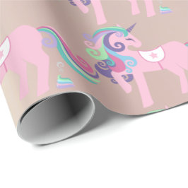 Papel De Regalo Purpurina de parkol de unicornio