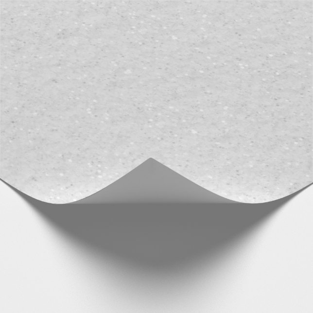 Papel De Regalo Purpurina de San Valentín blanco (Esquina)