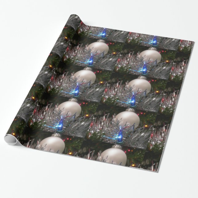 Papel De Regalo Purpurina de vacaciones (Desenrollado)