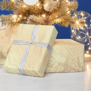 Papel De Regalo Purpurina elegante de mármol dorado