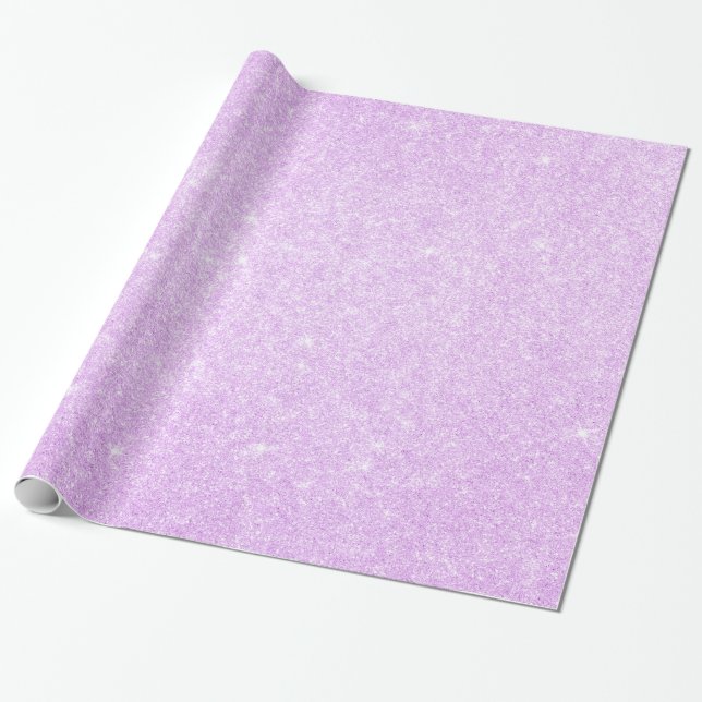 Papel De Regalo Purpurina elegante y moderno (Desenrollado)