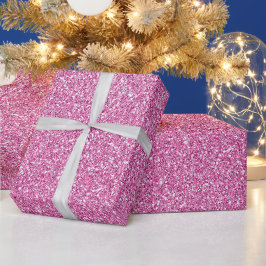 Papel De Regalo Purpurina Glam Pink