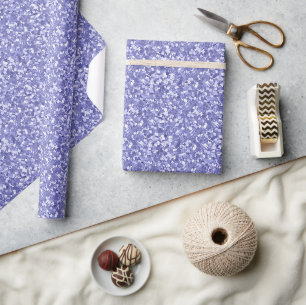 Papel De Regalo Purpurina Lavender Confetti Sparkle Fiesta