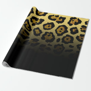 Papel De Regalo Purpurina Leopard Print