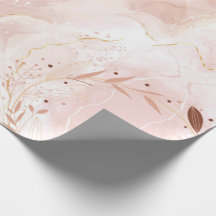 Papel de Regalo Purpurina Mármol Rosa