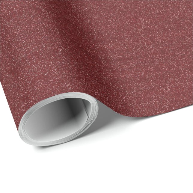 Papel De Regalo Purpurina Maroon/Purple Faux (Esquina del rollo)