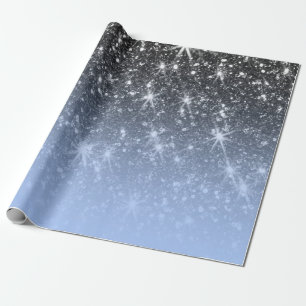 Papel De Regalo Purpurina plateado