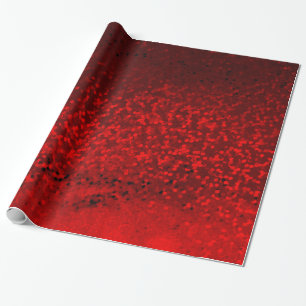 Papel De Regalo purpurina rojo