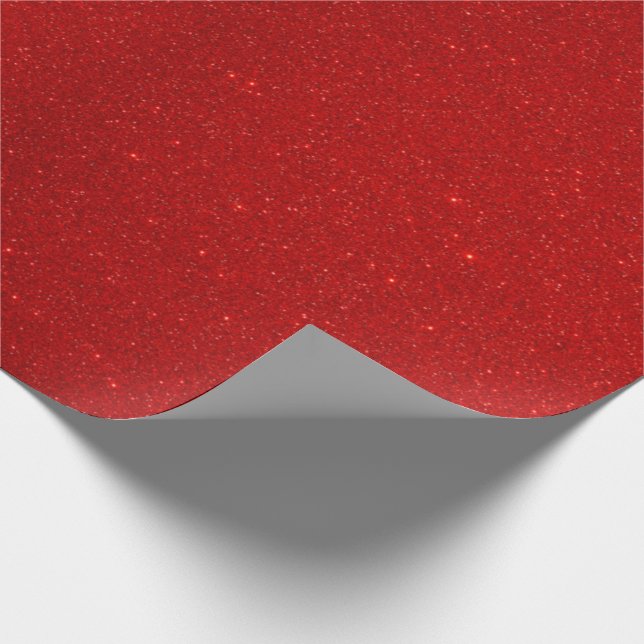 Papel De Regalo Purpurina rojo claro de la colección Valentine (Esquina)