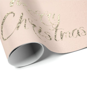 Papel De Regalo Purpurina subió Champán Rubor del oro de las