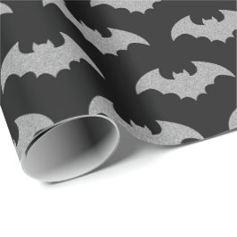 Papel De Regalo Purpurinoso Bat Halloween