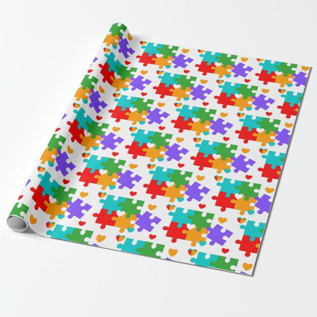 Papel De Regalo Puzzle (Desenrollado)