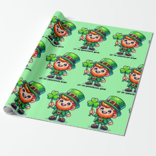 Papel De Regalo Que empiecen los Shenanigans, Día de San Patricio