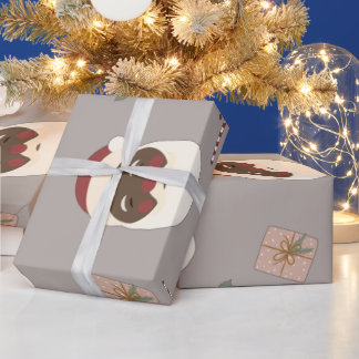 Papel De Regalo Que Melanin Tho® Black Santa Vintage Wraping