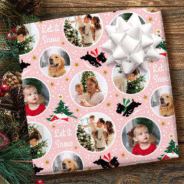 Papel De Regalo Que nieve, perro escocés, Personalizado divertido,