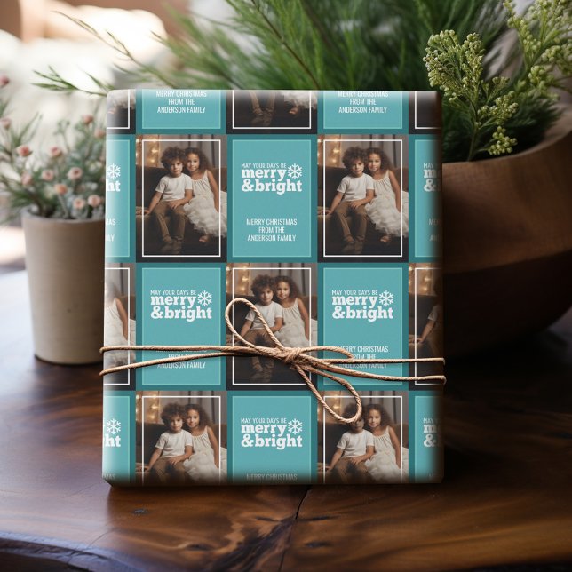 Papel De Regalo Que tus días sean más brillantes - 1 foto capricho (Personalized Photo Wrapping Paper)