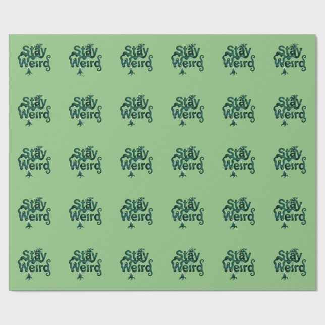 Papel De Regalo Quédate raro monstruo (Superficie plana)