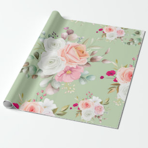 Papel De Regalo querida almohada de lanzamiento floral