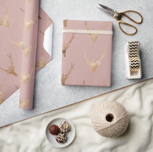 Papel De Regalo Querido Cabeza Dorada Rubor Rosa Fiesta (Artesanía)