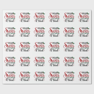 Papel De Regalo Querido Papá Noel, finjamos que he intentado